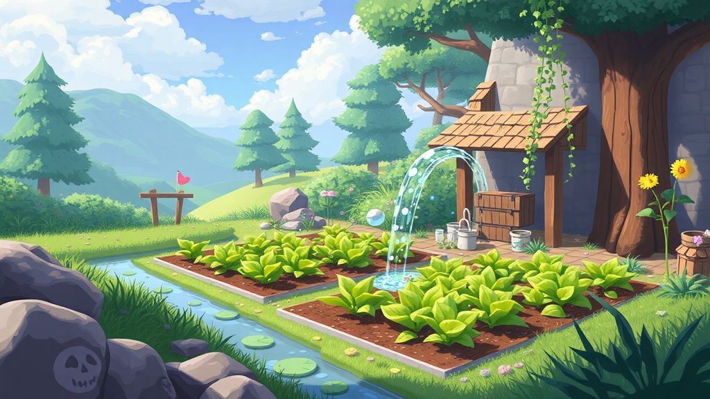 《心灵乌托邦》作物浇灌全攻略：从入门到精通的田园秘籍