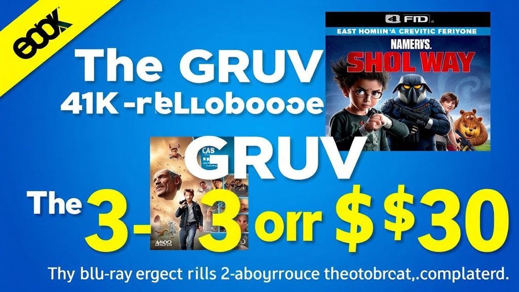Gruv疯狂三月4K蓝光促销：250部电影任选3部仅30美元！